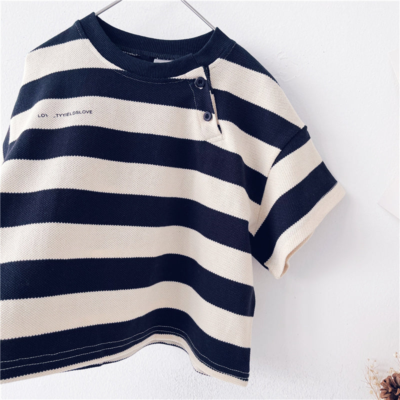 Spring Stripes Western-Inspired T-Shirt