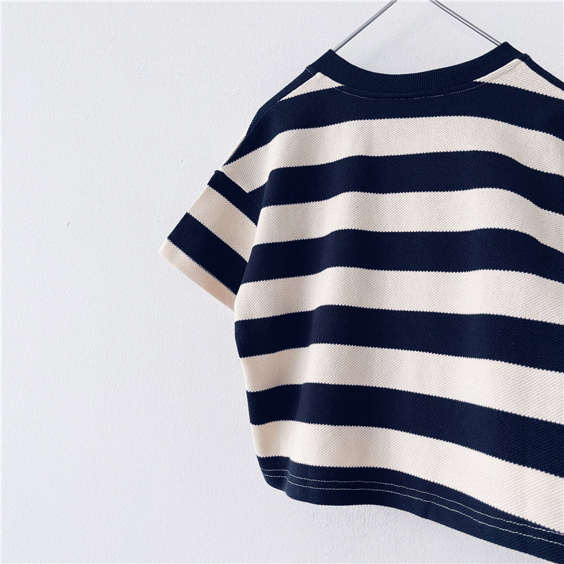 Spring Stripes Western-Inspired T-Shirt