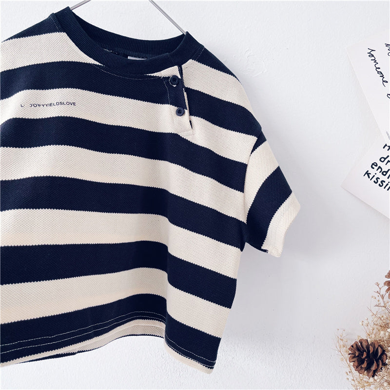 Spring Stripes Western-Inspired T-Shirt