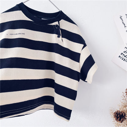 Spring Stripes Western-Inspired T-Shirt