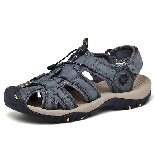 Prime Leather River Sandals: Men's Summer Outdoor Beach Shoes