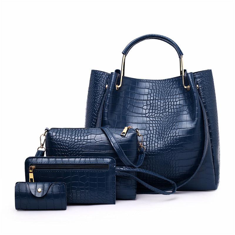 Artistic Pattern Messenger Bag & Handbag Set