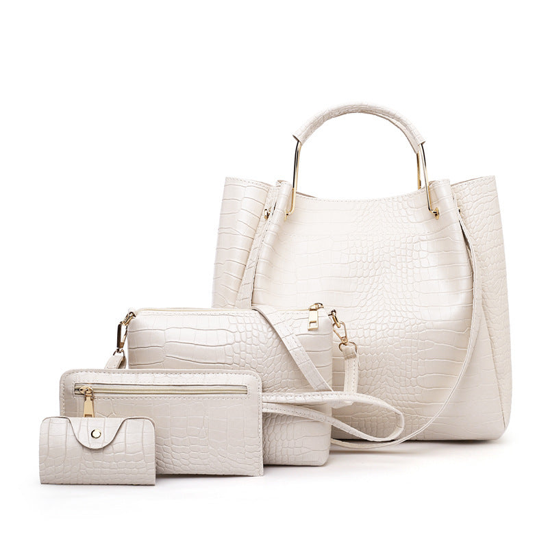 Artistic Pattern Messenger Bag & Handbag Set