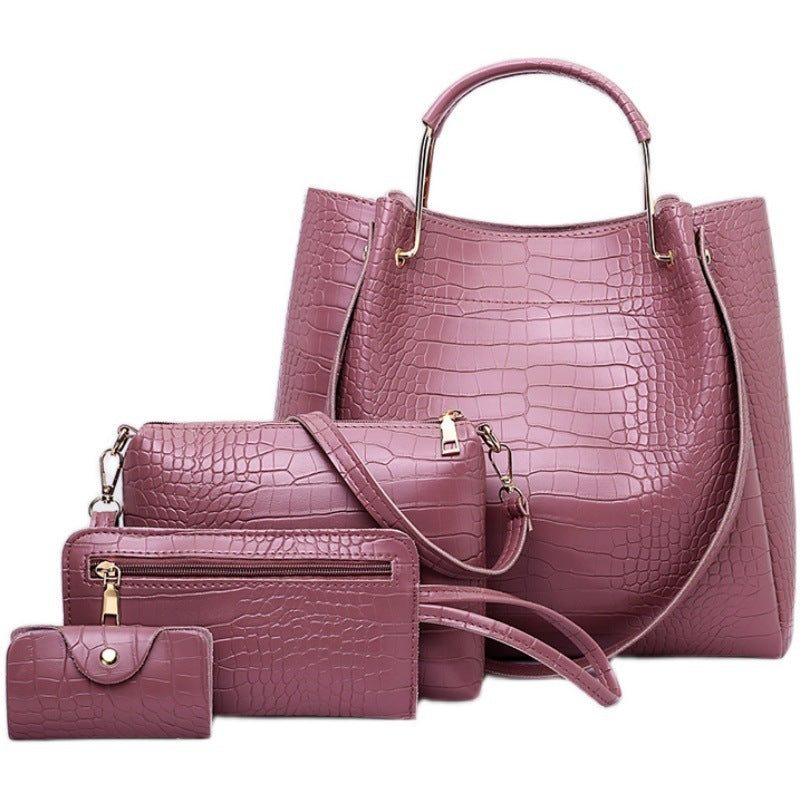 Artistic Pattern Messenger Bag & Handbag Set