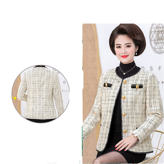 Timeless Grace Spring Coat for Middle-Aged Women