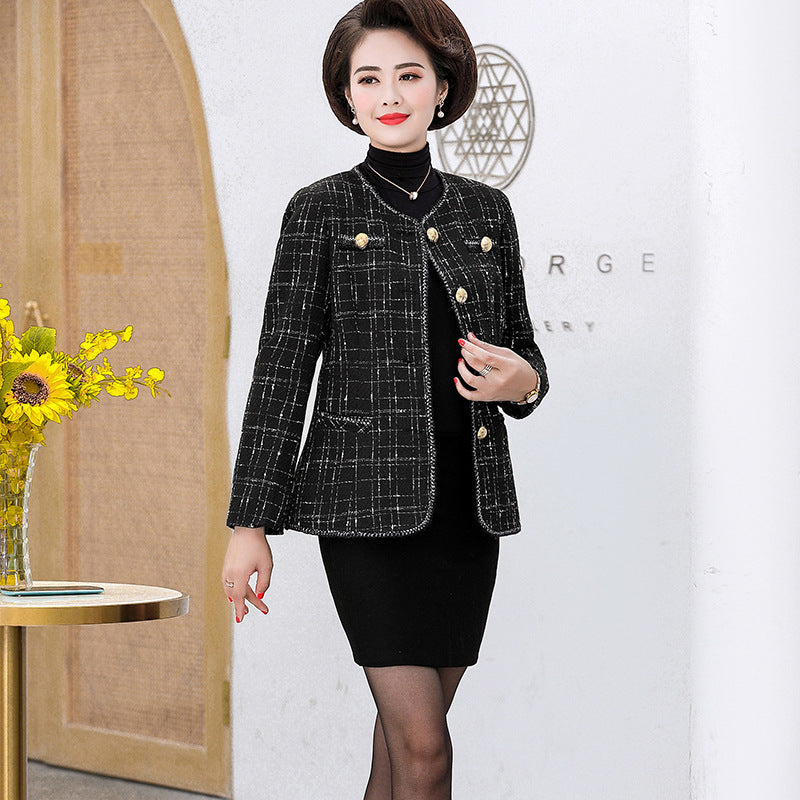 Timeless Grace Spring Coat for Middle-Aged Women