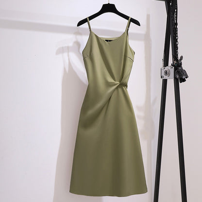 Green Delight Suspender Dress