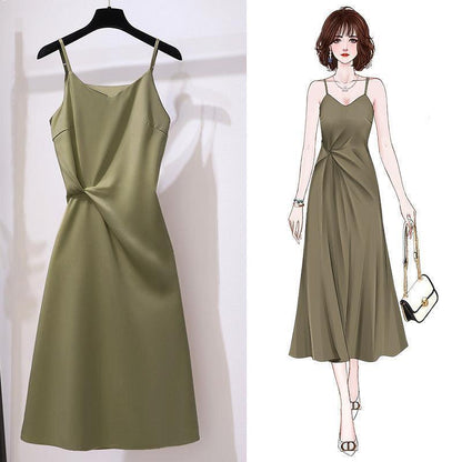 Green Delight Suspender Dress