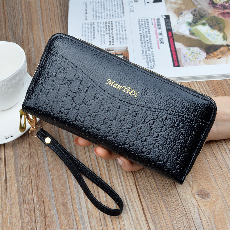 Ladies Long Large-capacity Double Zipper Wallet