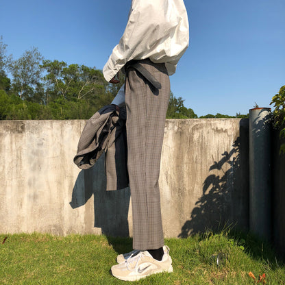Cuibuju 20SS Korean Plaid Loose-Fit Single-Breasted Jacket