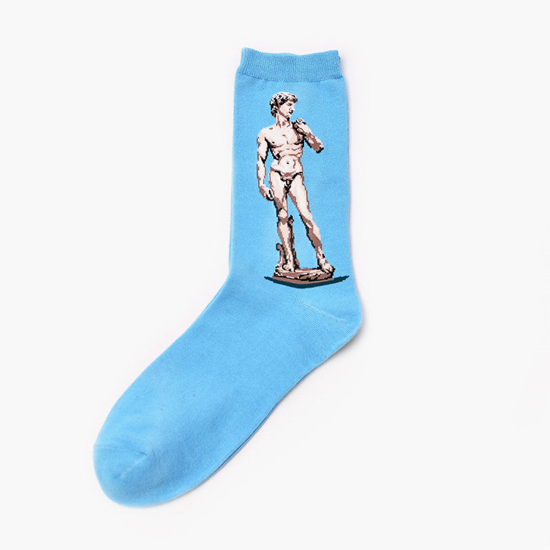 Artistic Retro Men's Socks – Famous Painting Collection