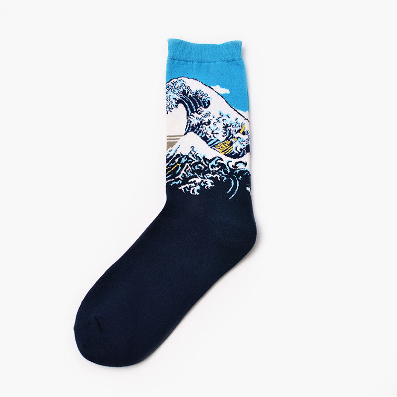 Artistic Retro Men's Socks – Famous Painting Collection