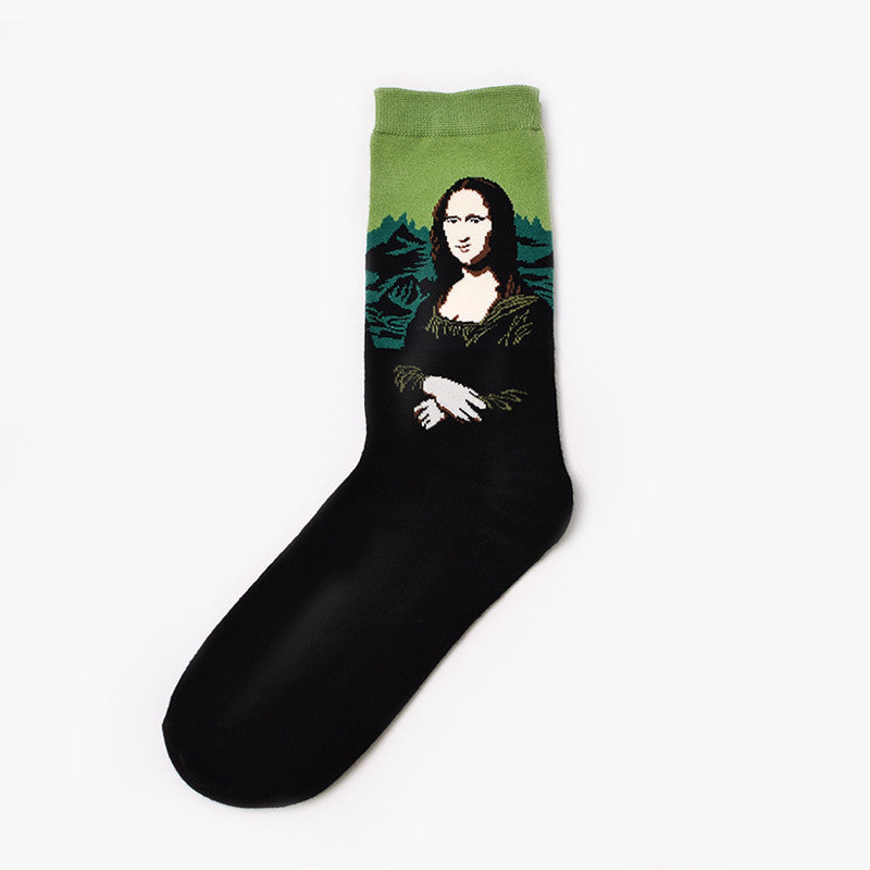 Artistic Retro Men's Socks – Famous Painting Collection