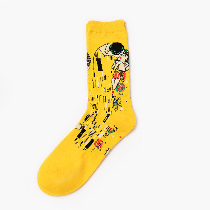Artistic Retro Men's Socks – Famous Painting Collection