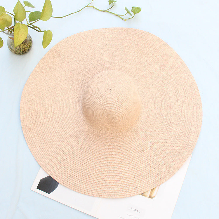 Oversized Summer UV Protection Straw Hat