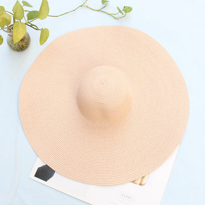 Oversized Summer UV Protection Straw Hat