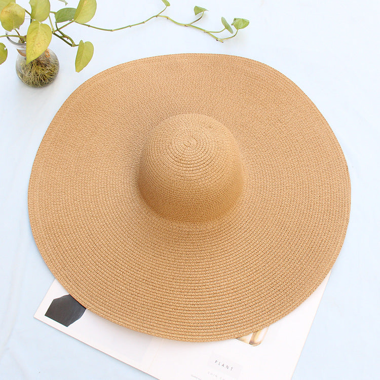 Oversized Summer UV Protection Straw Hat