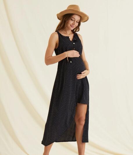 Polka Dot Pregnancy Chic Dress