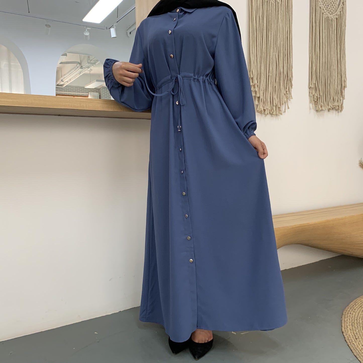 Elegance Defined Buttoned Dress