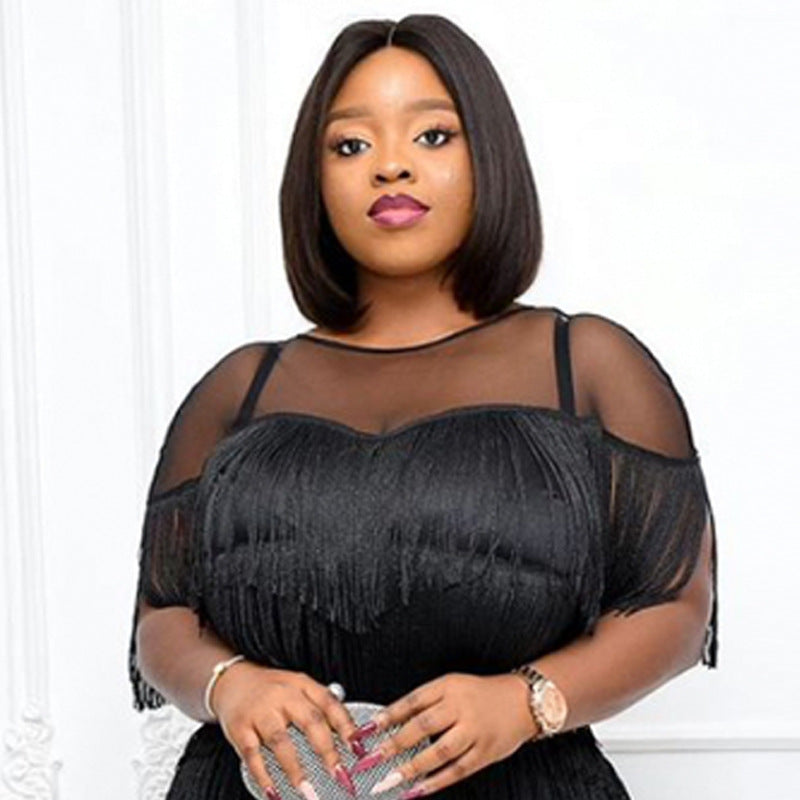 Sassy Mesh Allure Plus Dress