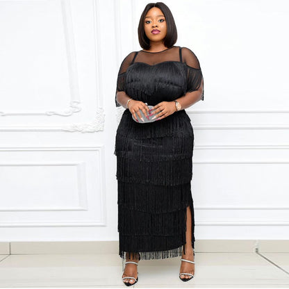 Sassy Mesh Allure Plus Dress