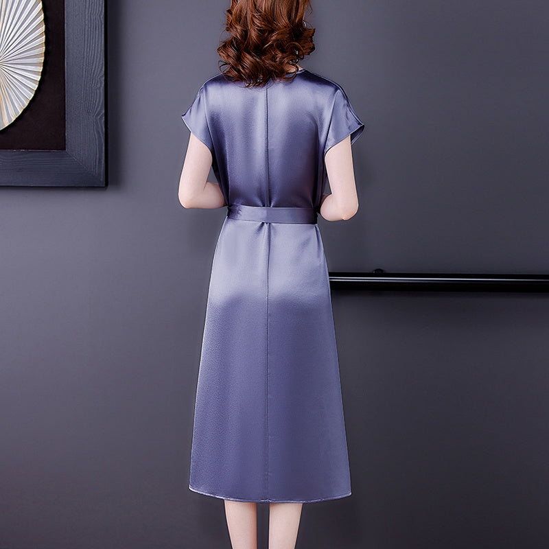 Regal Silk Satin Mother’s Dress