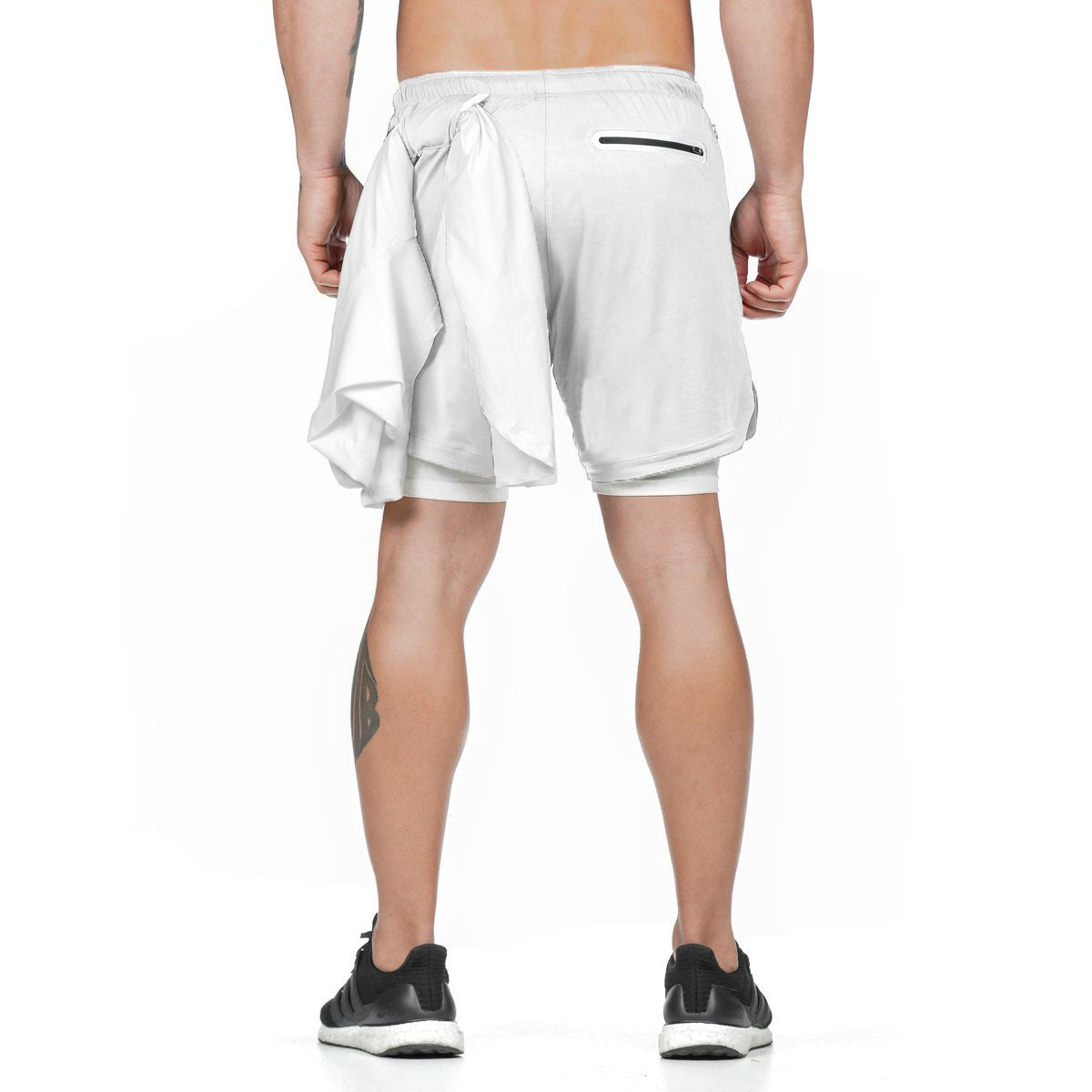 Hydro Run Double-Layer Jogger Shorts – Quick-Dry Activewear for Men
