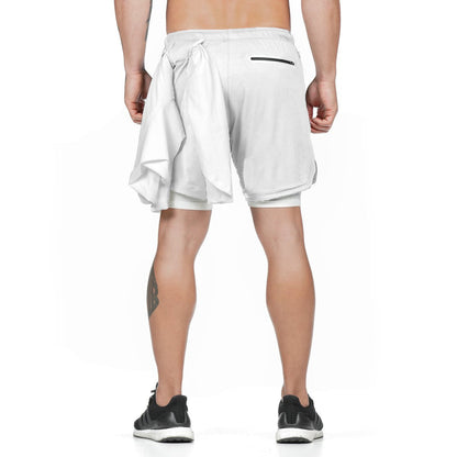 Hydro Run Double-Layer Jogger Shorts – Quick-Dry Activewear for Men