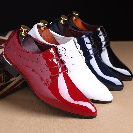 Men’s Classic Leather Slip-On Business Shoes