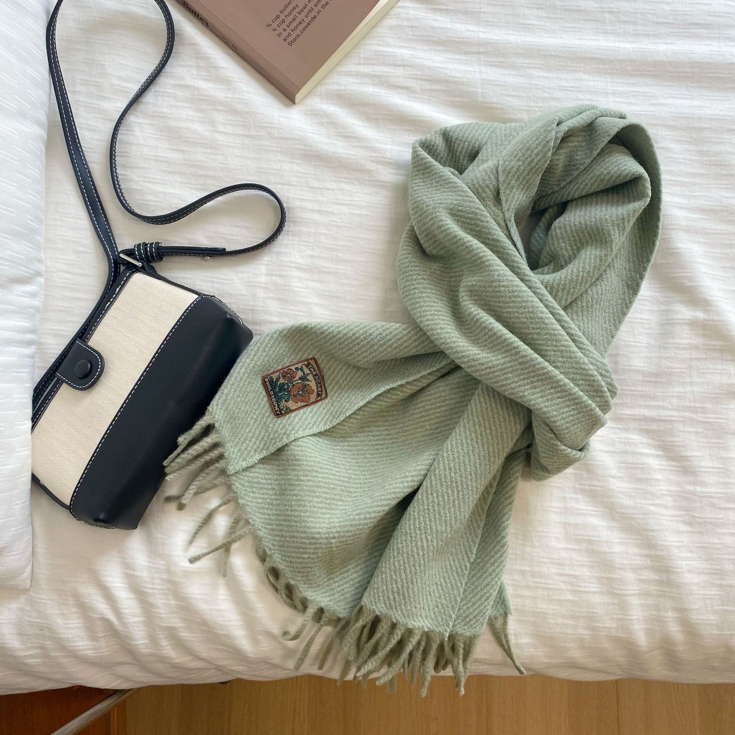 Women's Winter Cashmere-like Versatile Student Couple Warm Scarf Men's Shawl