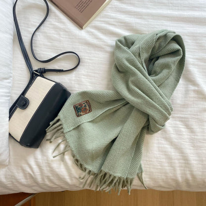 Women's Winter Cashmere-like Versatile Student Couple Warm Scarf Men's Shawl