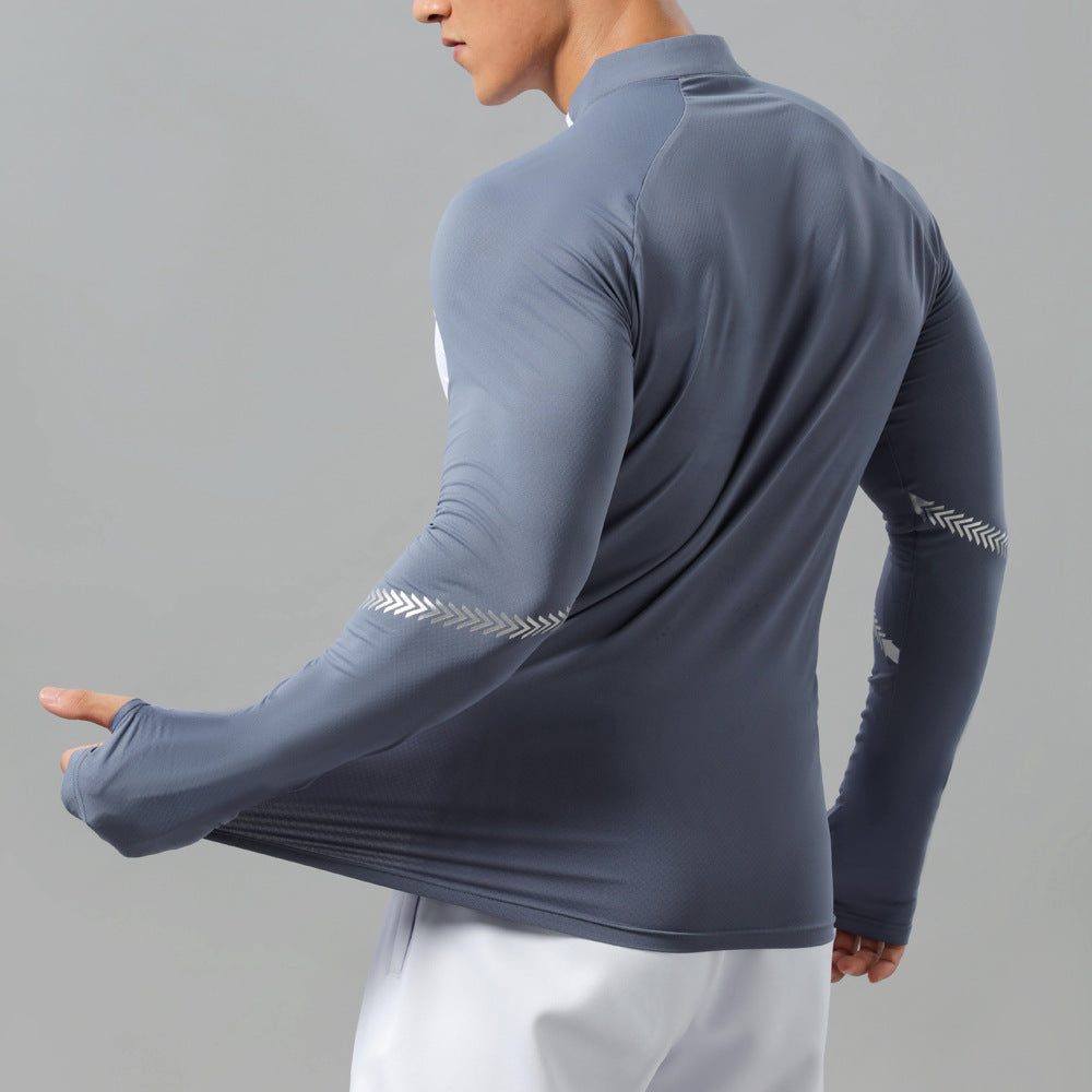 Core Fit Solid Color Training Pullover – Men's Half-Zip Activewear