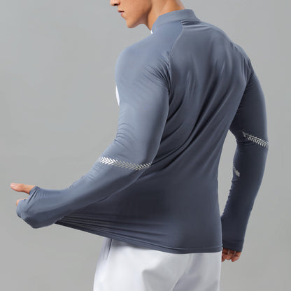 Core Fit Solid Color Training Pullover – Men's Half-Zip Activewear