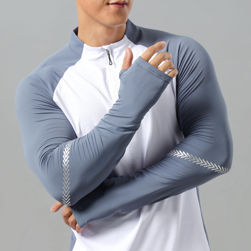 Core Fit Solid Color Training Pullover – Men's Half-Zip Activewear