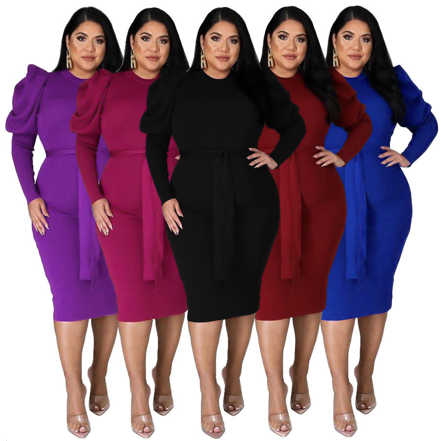 Sleek Silhouette Plus Dress