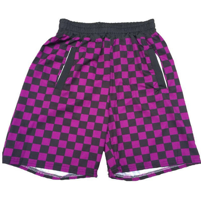 Retro Checkered Harajuku Summer Shorts