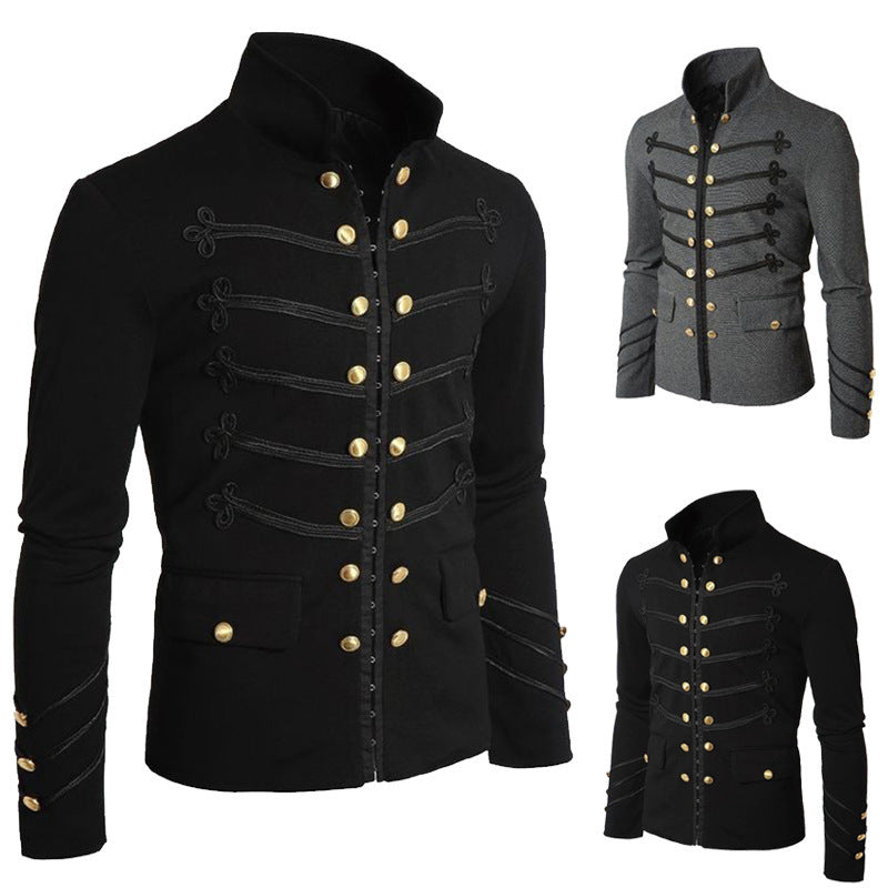 Elite Urban Double-Breasted Suit Jacket