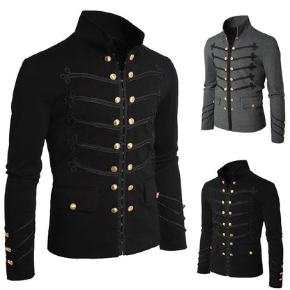 Elite Urban Double-Breasted Suit Jacket