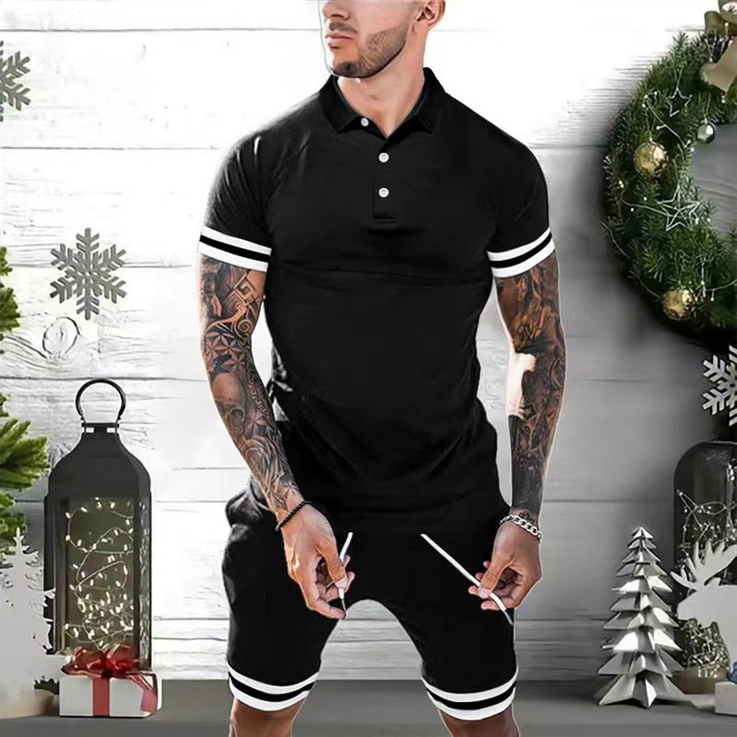 Casual Vibe Polo & Shorts Set