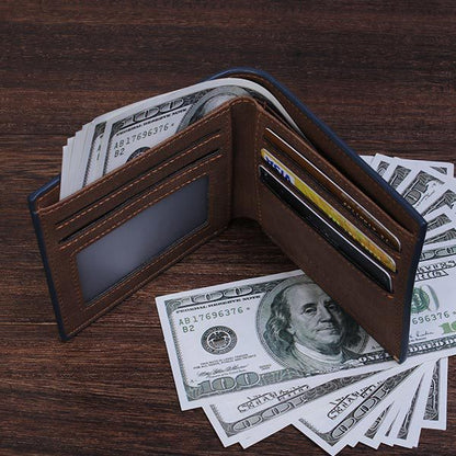Engraved Short Wallet with Custom Design