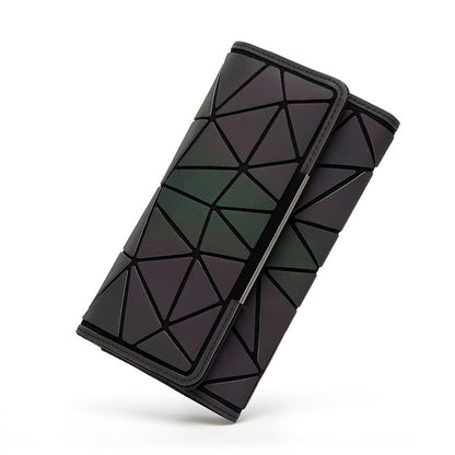 Luminous Geometry Clutch Wallet