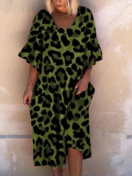 Relaxed Charm Curve Dress