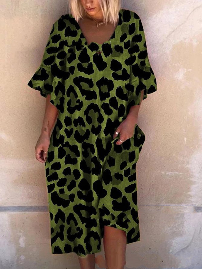 Relaxed Charm Curve Dress