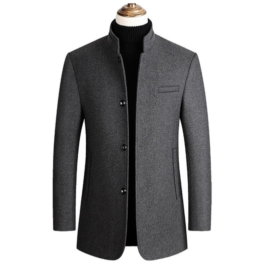 Middle-Aged Men's Plus Fleece Jacket: Stay Warm and Stylish