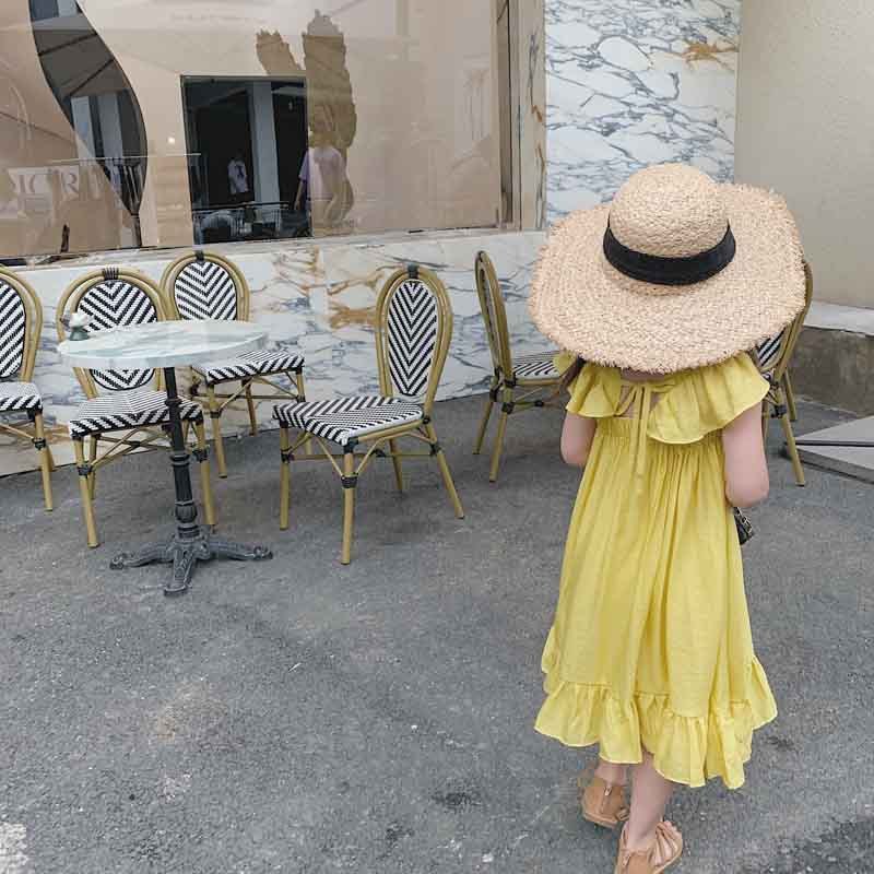 Flutter Bliss: Sweet Flying Sleeve Dress