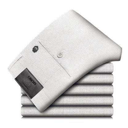 Elite Plaid Stretch Slim Pants