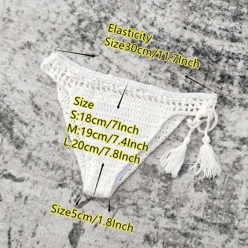 Handcrafted Elegance: Solid Color Crochet Bikini