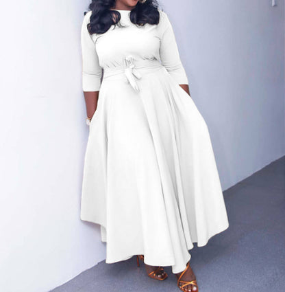Sculpted Elegance Plus Dress