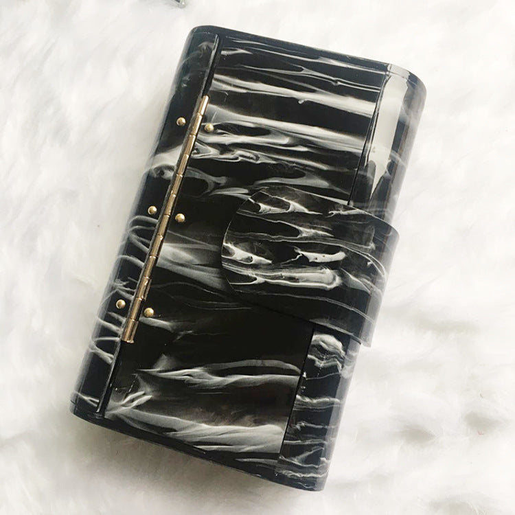 Built-in Lens Acrylic Dinner Wrapped With Pearl