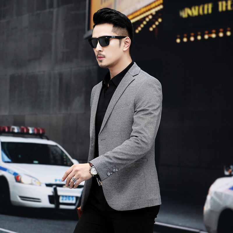 Korean Style Slim Fit Men’s Casual Coat